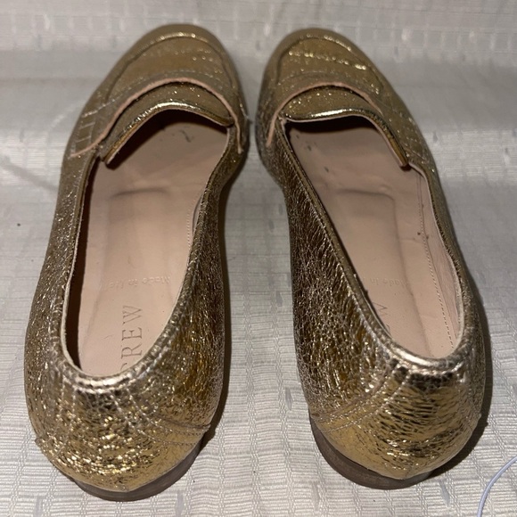 J. Crew Gold Women's Loafers - Picture 3 of 6